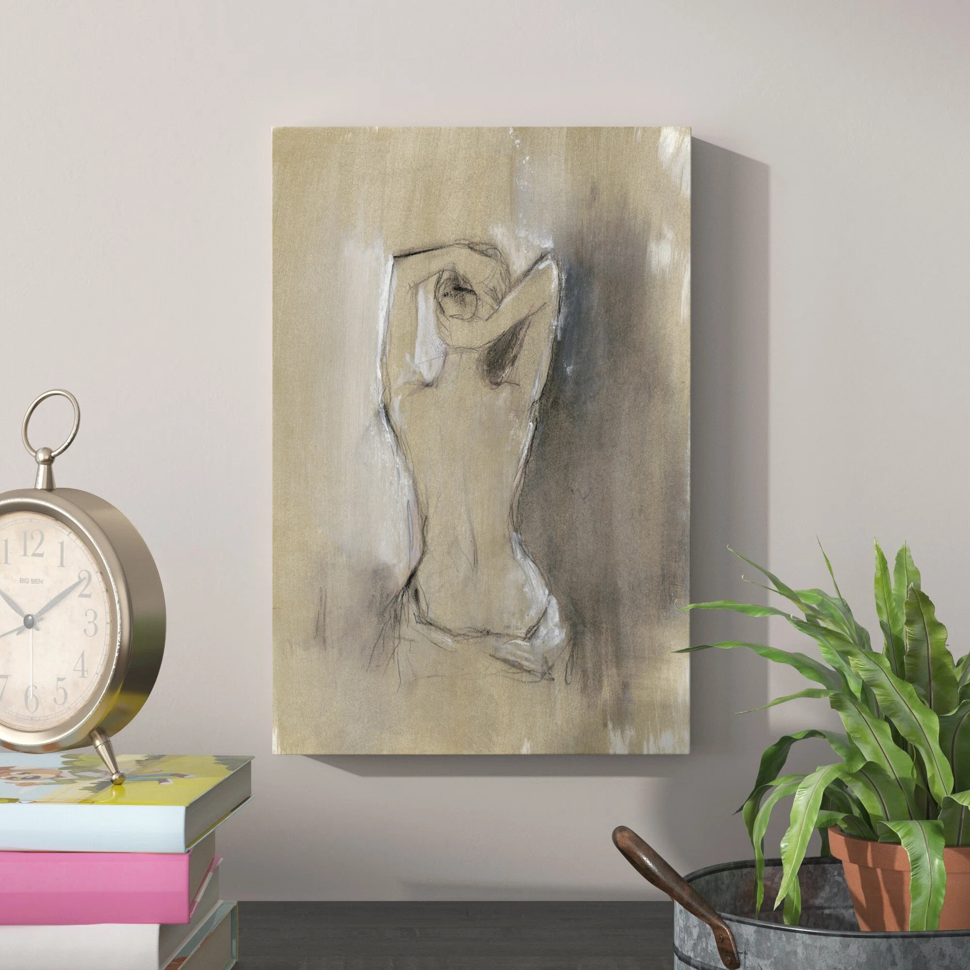 " Contemporary Draped Figure I " by Ethan Harper | Wayfair North America