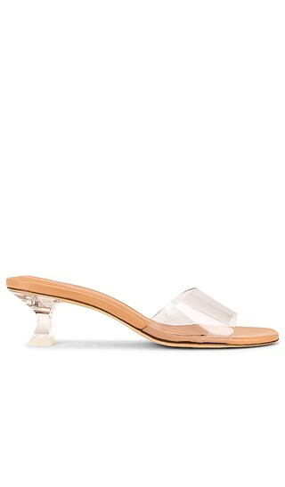The Vivi Mule in Vinyl & Beige | Revolve Clothing (Global)