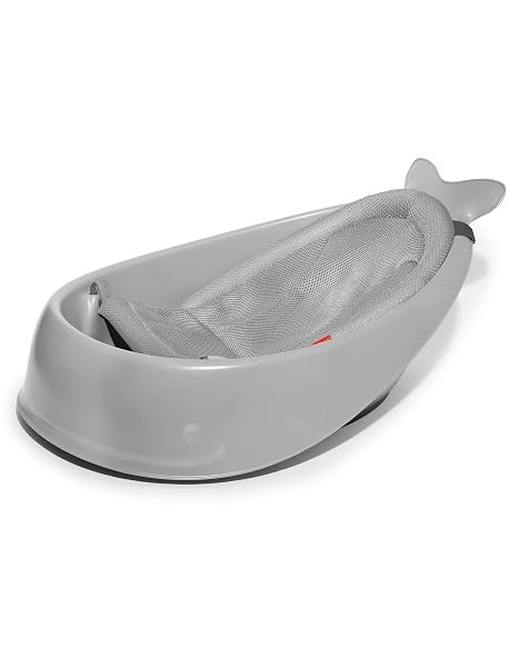 Skip Hop Infant Bath Tub 3-Stage Grow With Baby Smart Sling MOBY Bathtub Grey Age 0+ | Amazon (US)