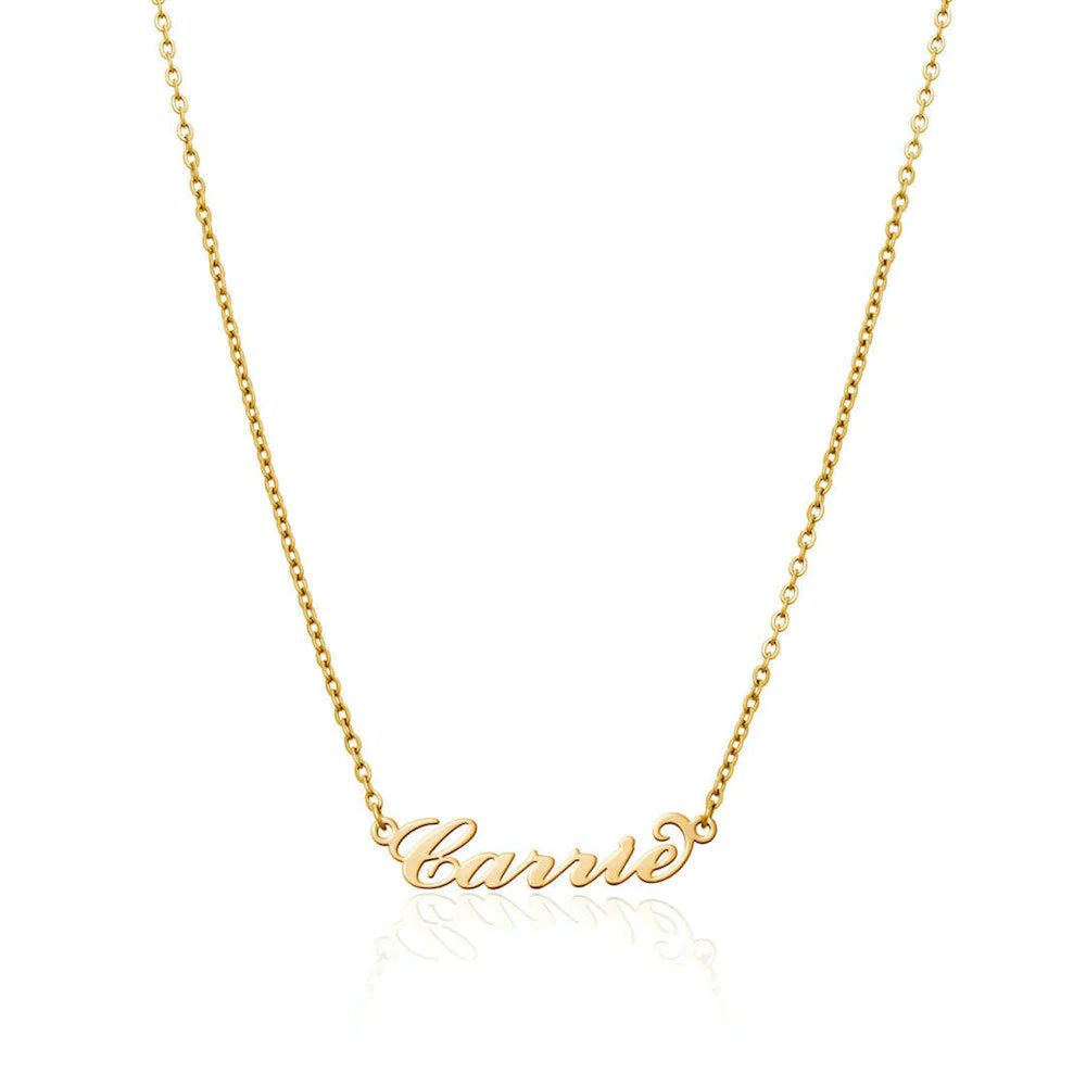 Carrie Name Necklace (Gold) | Abbott Lyon
