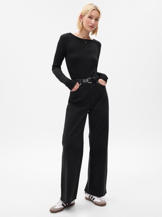 Mini Rib Crewneck T-Shirt | Gap (US)