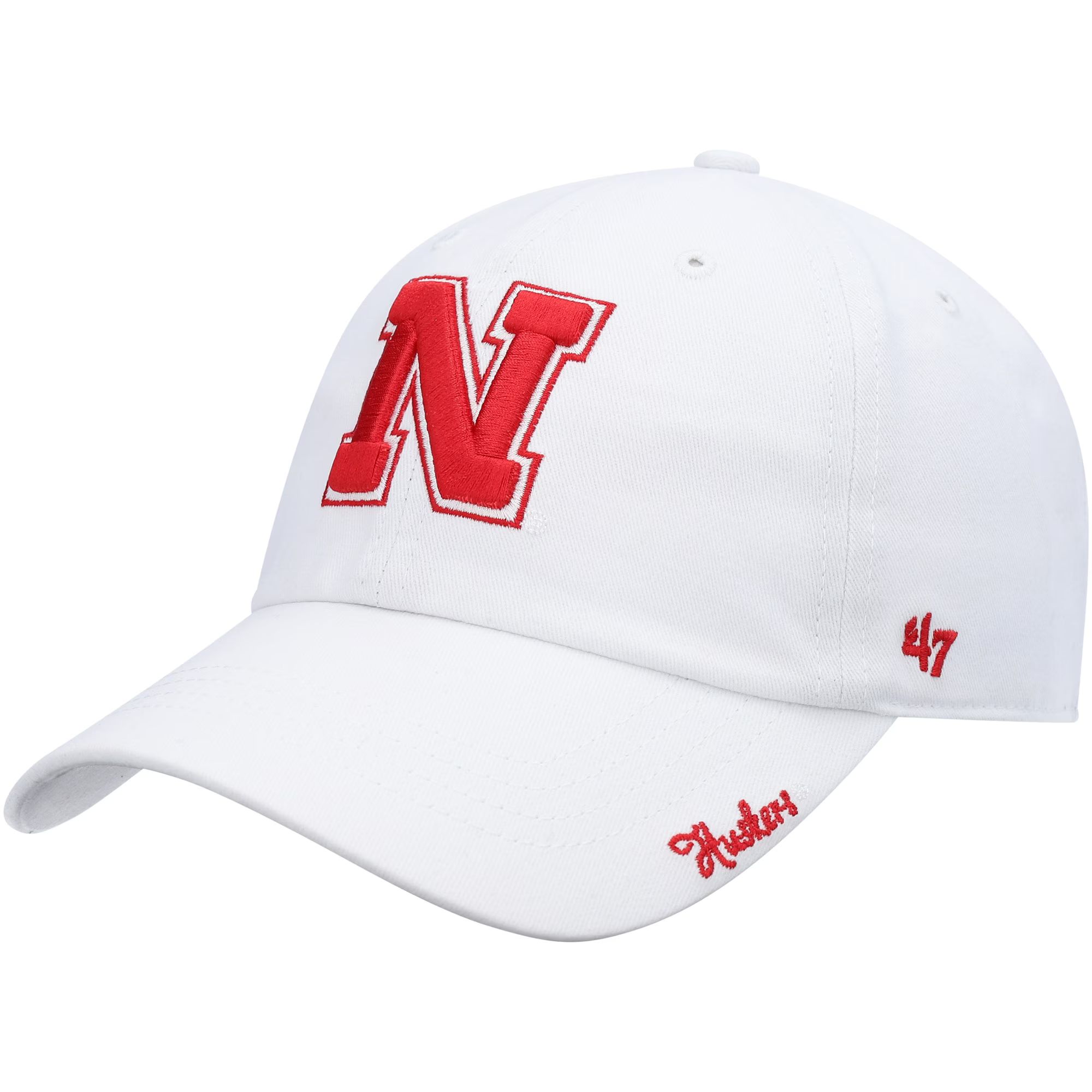 Nebraska Huskers '47 Women's Miata Clean Up Logo Adjustable Hat - White | Fanatics