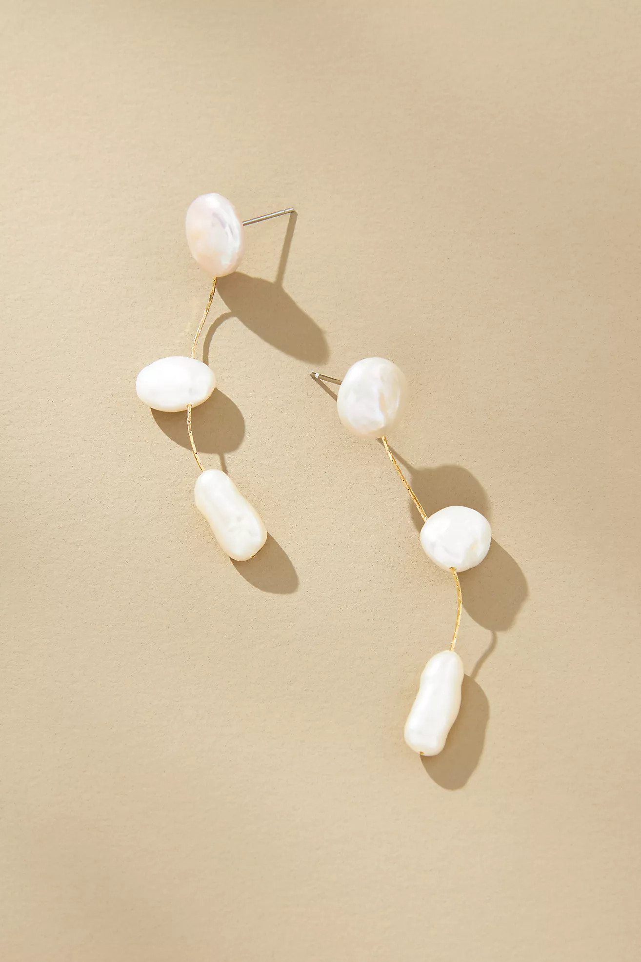 Triple Pearl Drop Earrings | Anthropologie (US)