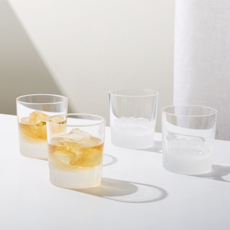 Intuition Rocks Glasses, Set of 4 + Reviews | Crate and Barrel | Crate & Barrel
