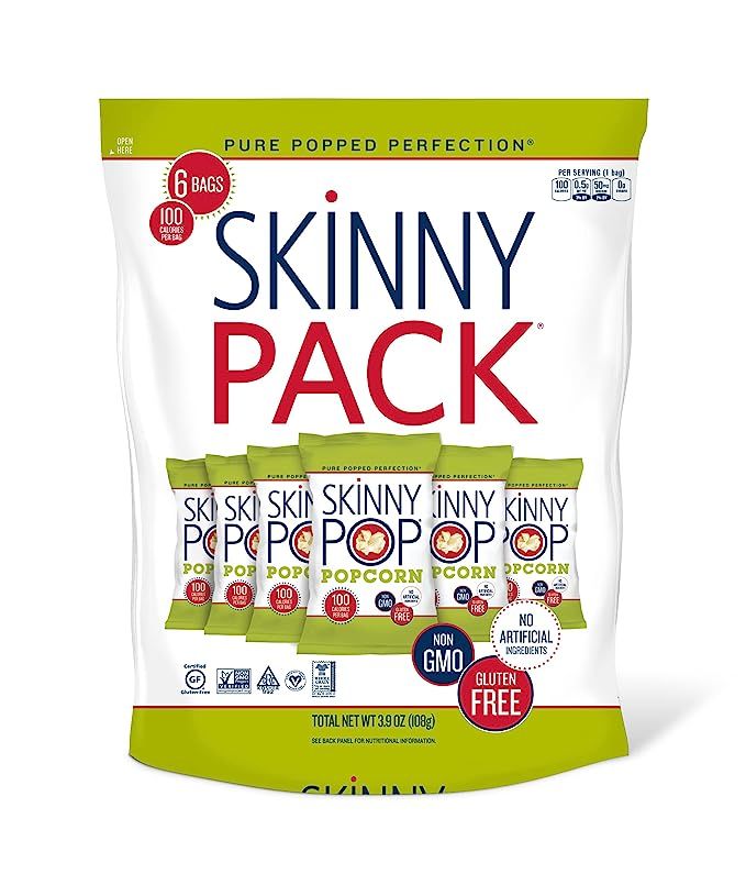 SkinnyPop Popcorn, Gluten Free, Dairy Free, Non-GMO, Healthy Snacks, Skinny Pop Original Popcorn ... | Amazon (US)