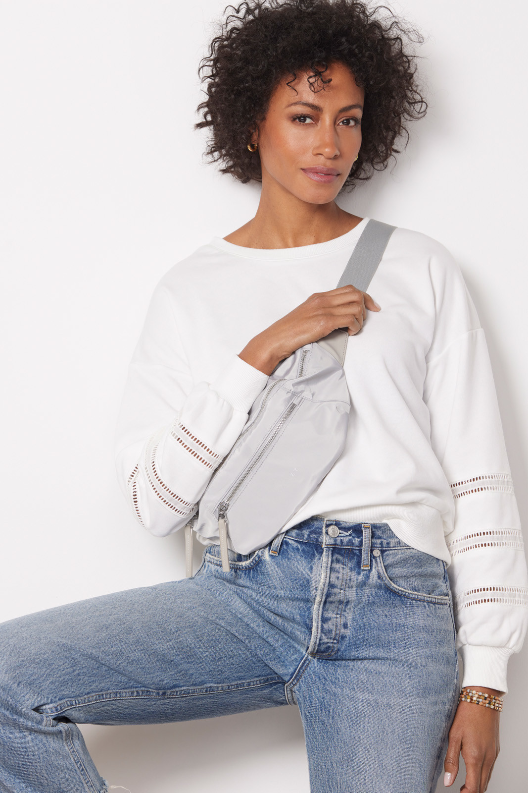 EVEREVE Lorel Eyelet Inset Sweatshirt | EVEREVE | Evereve