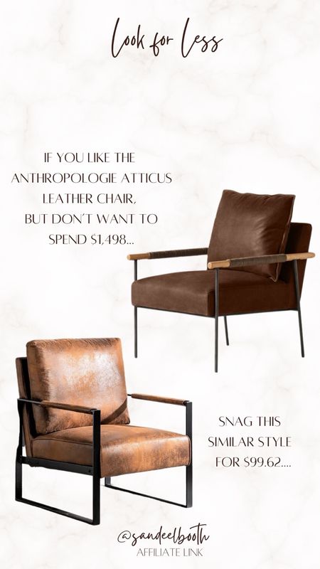 Anthropologie Atticus Leather Chair lookalike for a fraction of the price! 


Anthropologie lookalike, designer lookalike, chair, accent chair, bedroom, living room, office, waiting room.

#LTKfindsunder100 #LTKhome