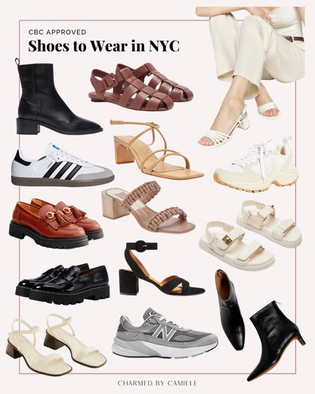 The best shoes to pack for NYC Shop more options on charmedbycamille.com 👟 

Leather boots
sandals
lug sole loafers
chunky sneakers
kitten heel boots
strappy sandals

#LTKSeasonal #LTKshoecrush