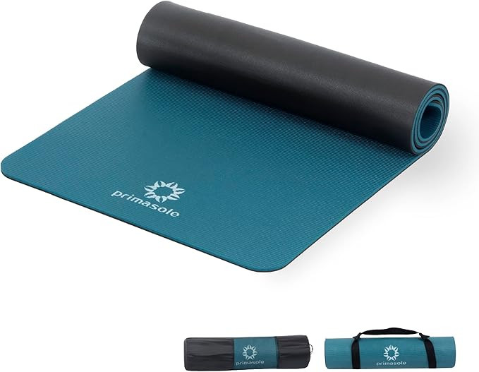 Primasole Yoga Mat Eco-Friendly Material 1/2 inch Non-Slip Yoga Pilates Fitness at Home & Gym 4 C... | Amazon (US)