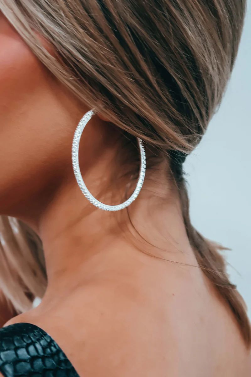 Be The Sparkle Earrings: Silver | Shophopes