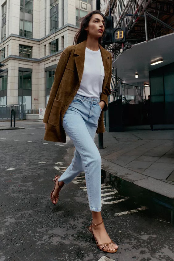 100% LEATHER LONG JACKET | Zara UK