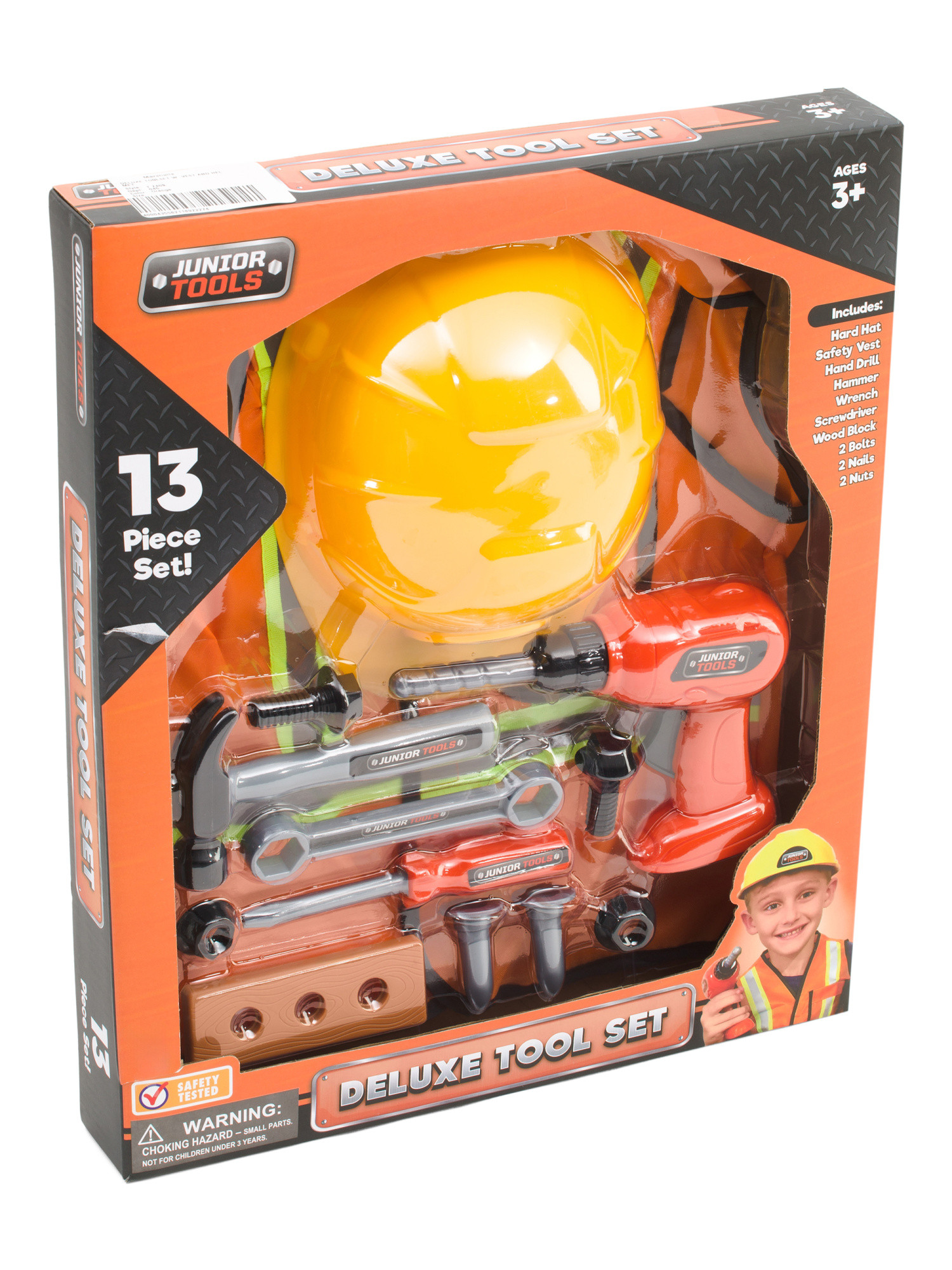 13pc Deluxe Toy Tool Set With Safety Vest And Hard Hat | Toys & Books | Marshalls | Marshalls