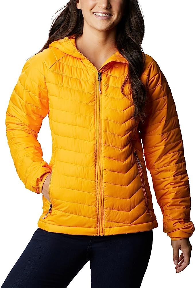 Amazon.com: Columbia Women's Powder Lite Hooded Jacket, Bright Marigold, Medium : Clothing, Shoes... | Amazon (US)
