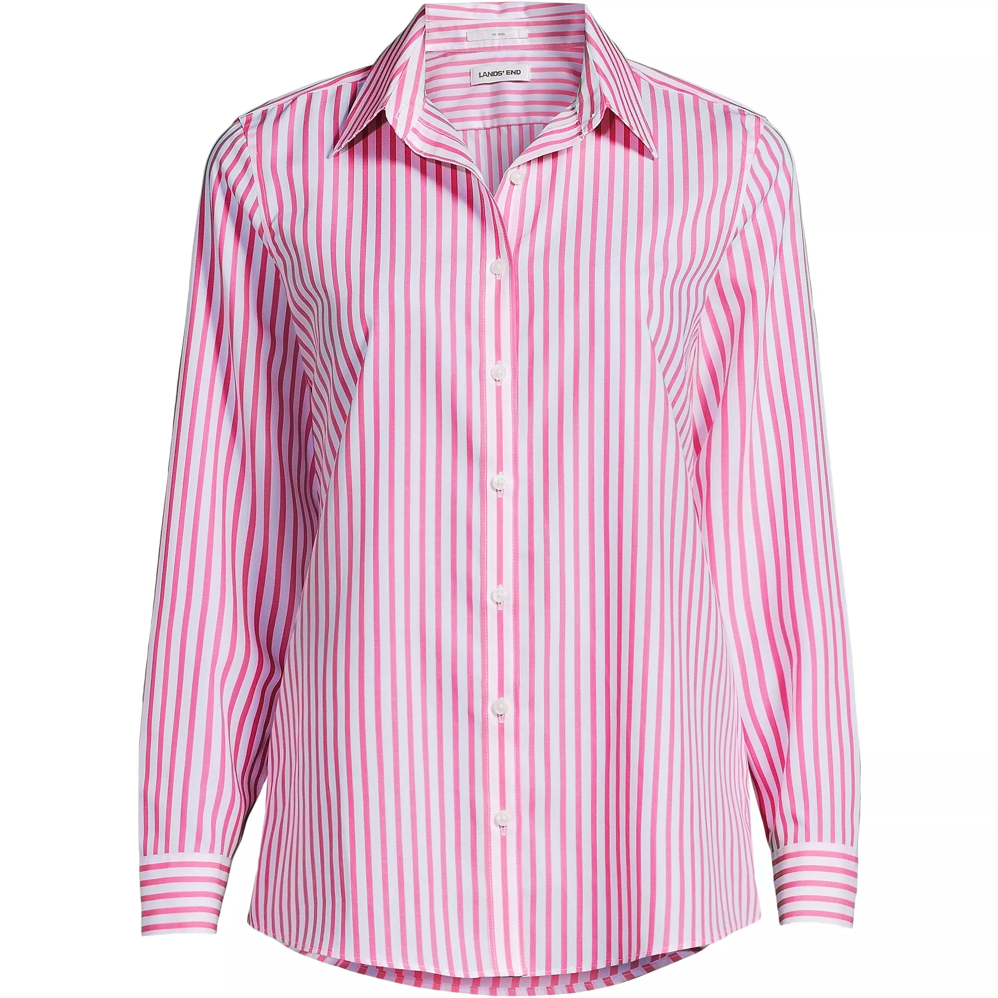 No Iron Button Front Shirt | Lands' End (US)