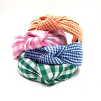 Checkered Headband Women Preppy Gingham Knotted Headbands Girls | Etsy (US)