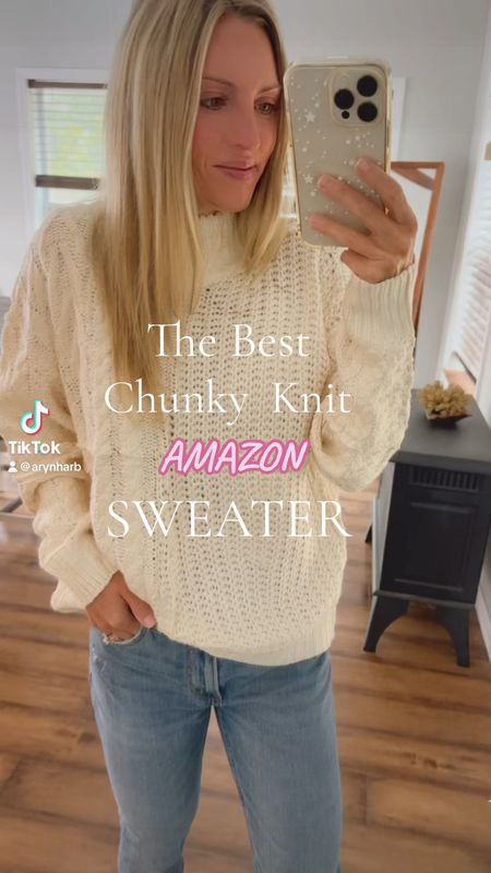 Amazon chunky knit sweater , amazon sweater , amazon fashion , amazon finds 

#LTKfindsunder50 #LTKSeasonal #LTKstyletip