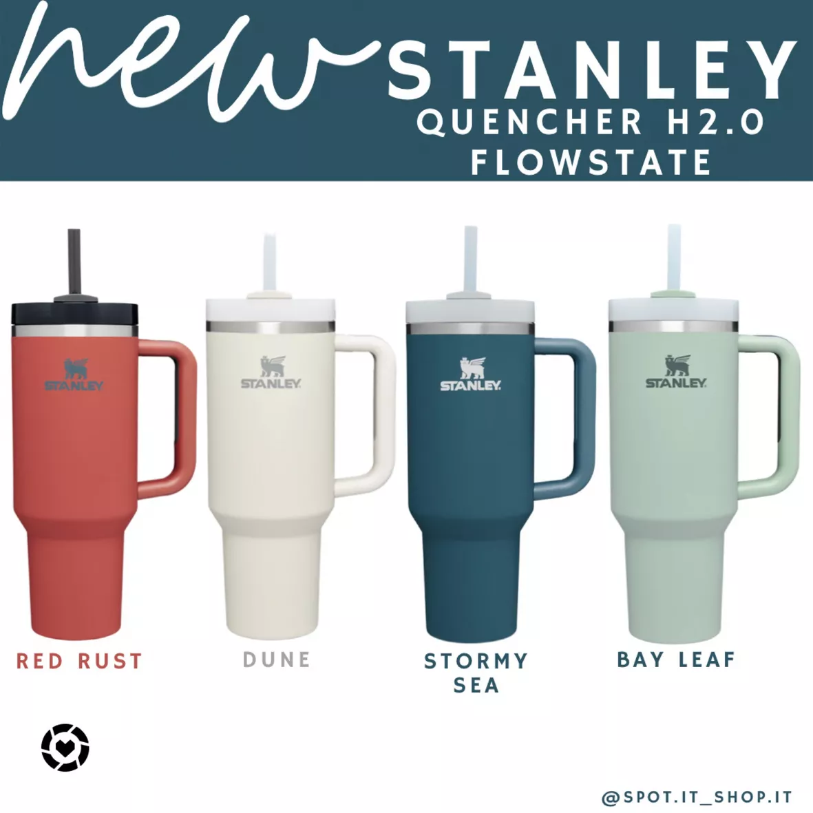 Stanley The Quencher 40 oz H2.0 FlowState Tumbler - Bay Leaf Green for sale  online