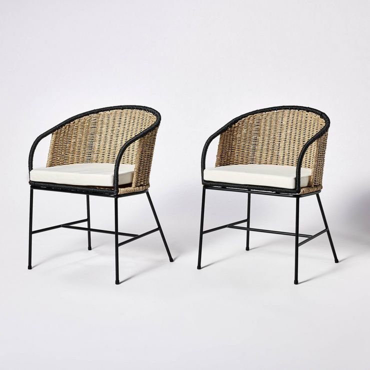 2pc Westcliff Seagrass Dining Chairs - Threshold™ designed with Studio McGee | Target