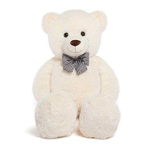 MaoGoLan 39'' Soft Big Teddy Bear Stuffed Animal 3ft Stuffed Bear Toy Giant Cute White Teddy Bear Hu | Amazon (US)
