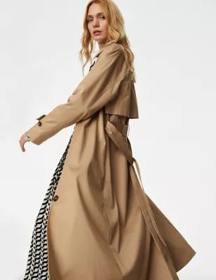 Cotton Rich Belted Longline Trench Coat | Marks and Spencer AU/NZ