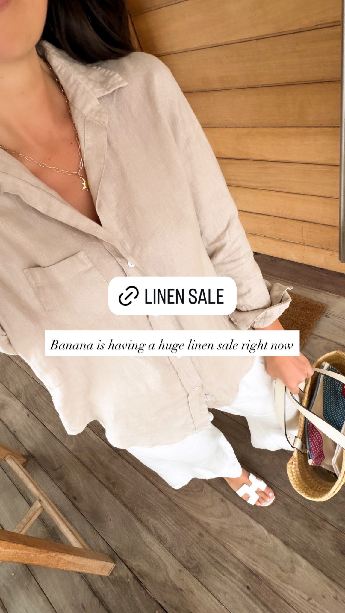 Banana is having a huge linen sale right now! Linen shirt. 

#LTKSeasonal #LTKSaleAlert #LTKootd