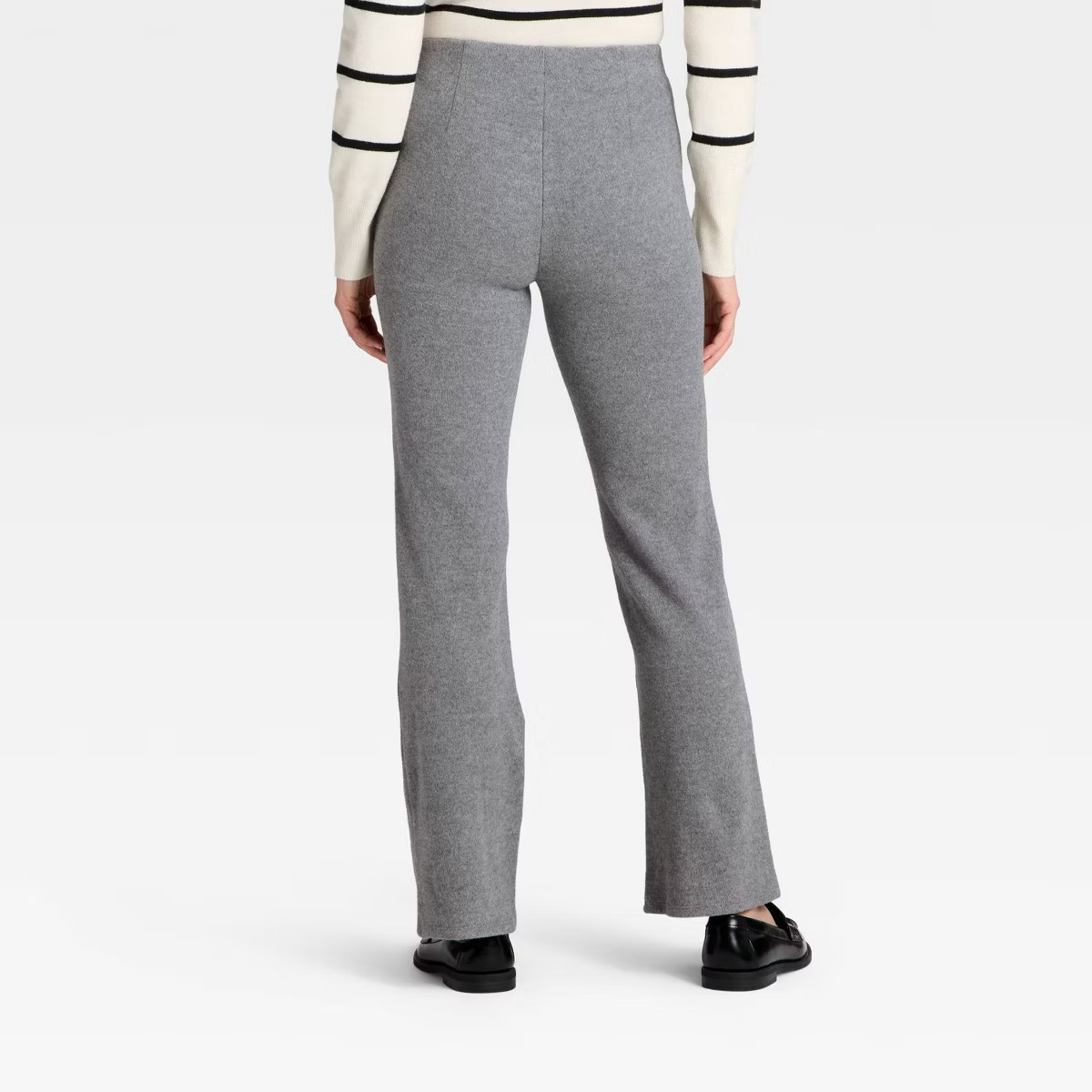 Women's Brushed Pull-On Pants - A New Day™ Gray L | Target