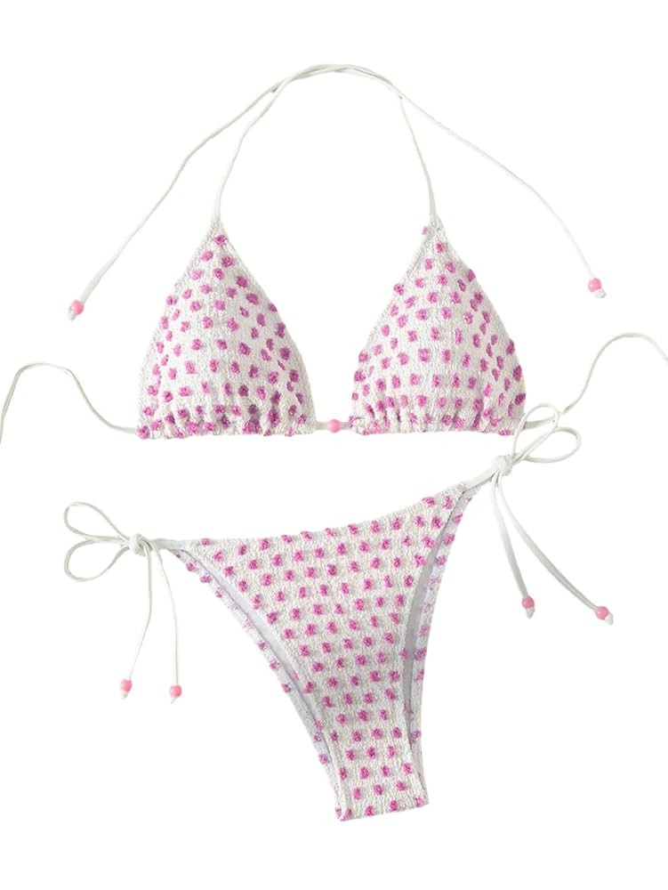 SweatyRocks Women's Sexy Halter Bikini Set Tribal Print Cut Out Bathing Suits | Amazon (CA)
