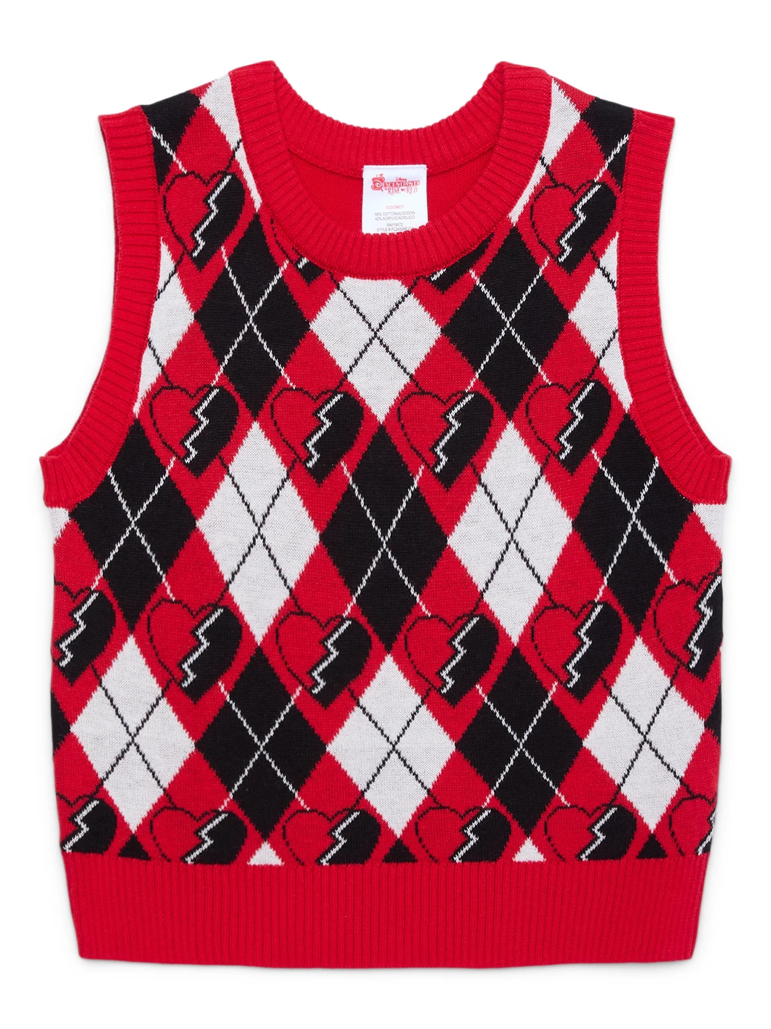 Disney Girls Descendants The Rise of Red Heart Sweater Vest, Sizes 4-16 | Walmart (US)