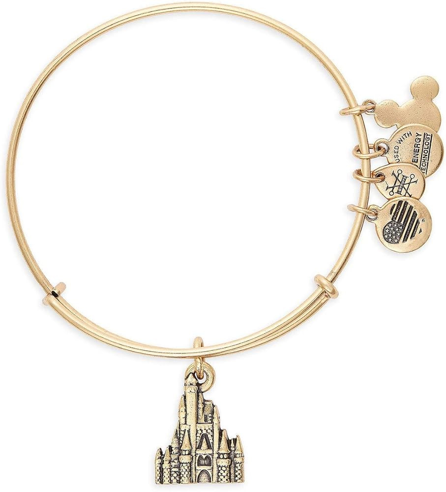 Amazon.com: Alex and Ani Disney Cinderella Castle Figural Bangle Bracelet Charm Gold: Clothing, S... | Amazon (US)
