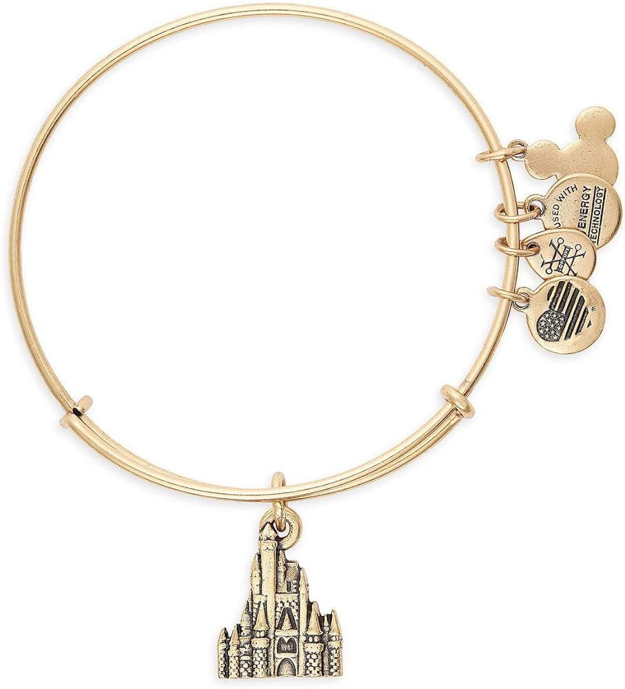 Amazon.com: Alex and Ani Disney Cinderella Castle Figural Bangle Bracelet Charm Gold: Clothing, S... | Amazon (US)