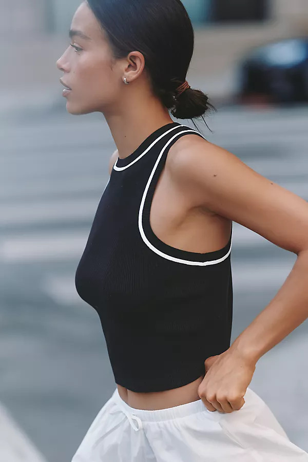 Daily Practice High-Neck Crop Top | Anthropologie (US)