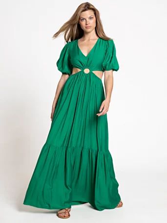 O-Ring Cut-Out Maxi Dress - Flying Tomato - New York & Company | New York & Company