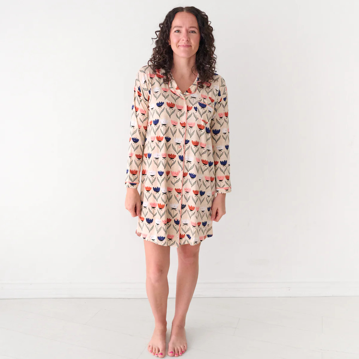 Flower Friends Women's Sleep Shirt | Little Sleepies