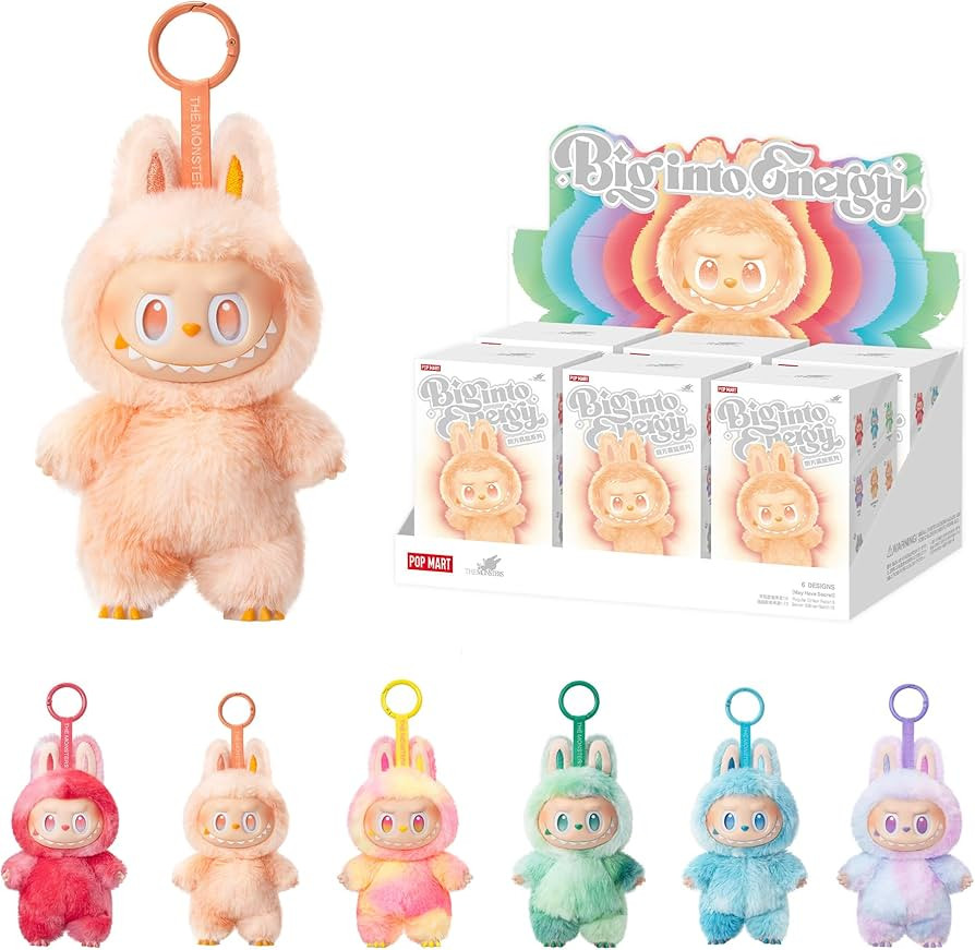POP MART The Monsters Big into Energy Series-Vinyl Plush Pendant Blind Box, 6PCs Blind Box Figure... | Amazon (US)