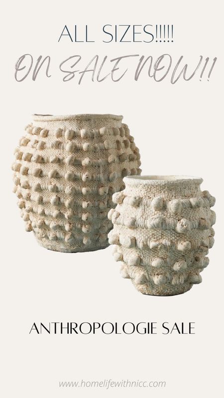 Hurry!! This Minka textured pot (vase) from Anthropologie is on sale now!! All sizes! 

#LTKhome #LTKunder100 #LTKsalealert