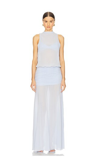 SER.O.YA Cherry Maxi Dress in Baby Blue. - size L | Revolve Clothing (Global)