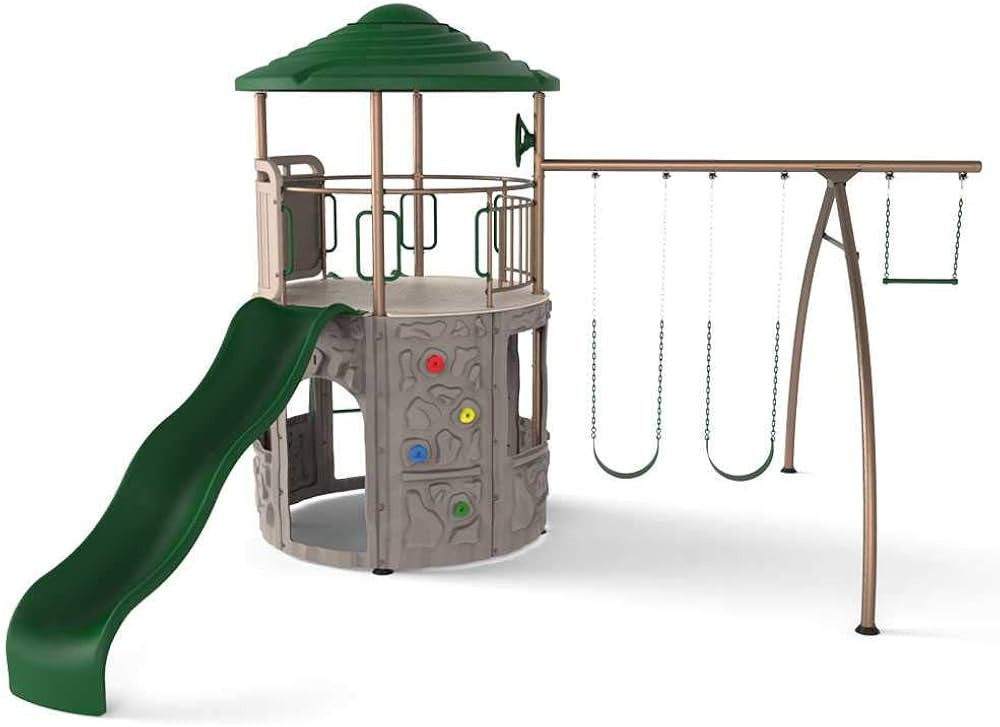 Lifetime 290633 Adventure Tower Swing Set, Earthtone | Amazon (US)