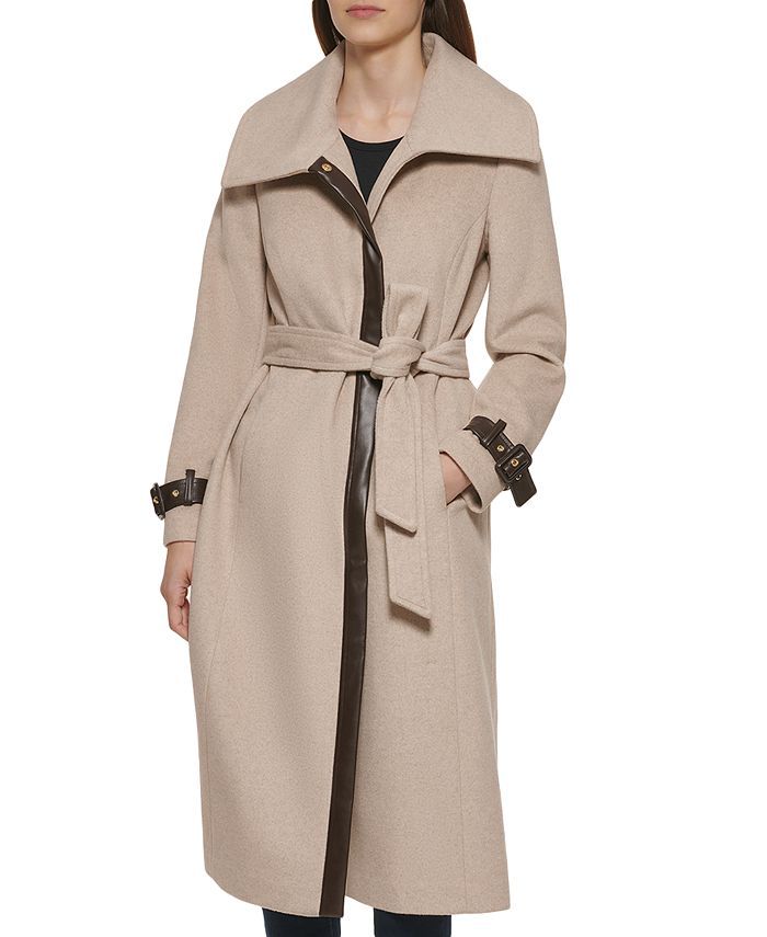 Cole Haan Women's Belted Wrap Coat & Reviews - Coats & Jackets - Women - Macy's | Macys (US)