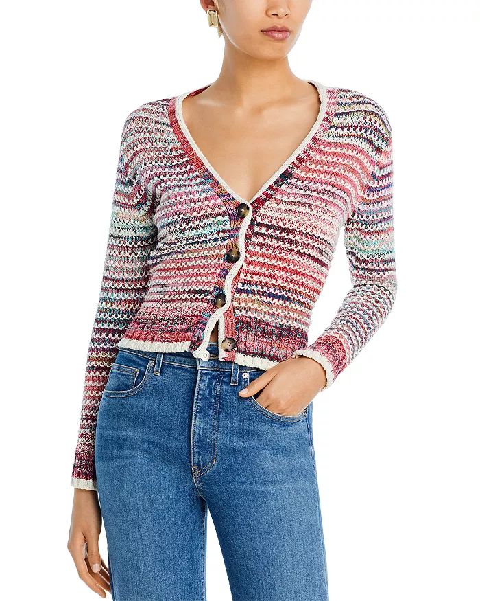 Ansonia Striped Cotton Cardigan Sweater | Bloomingdale's (US)