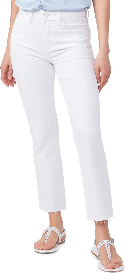 Cindy Raw Hem High Waist Straight Leg Jeans | Nordstrom