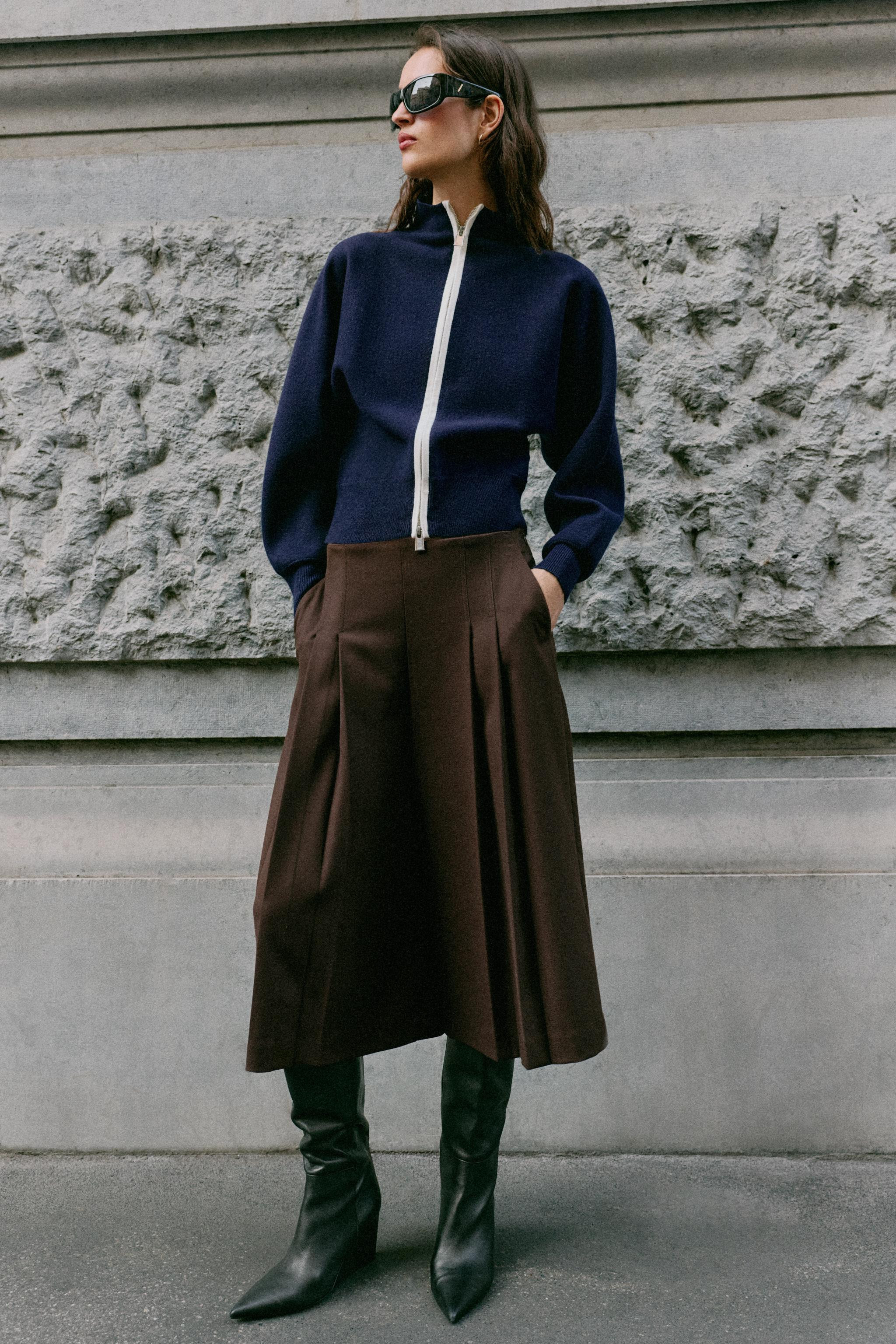 CARDINGAN CREMALLERA | Zara UK
