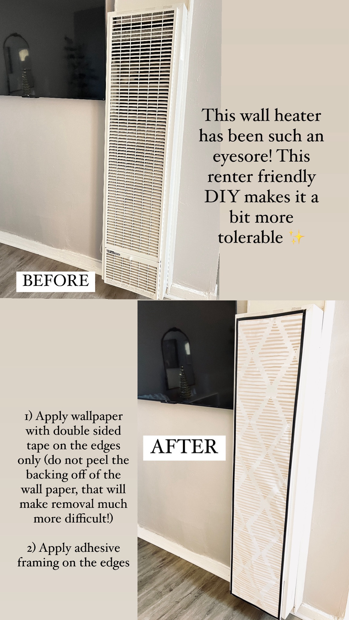 Renter friendly DIY 🤩

#LTKfindsunder50 #LTKstyletip #LTKhome