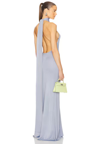 Helsa Novie Maxi Knit Dress in Sky Blue from Revolve.com | Revolve Clothing (Global)
