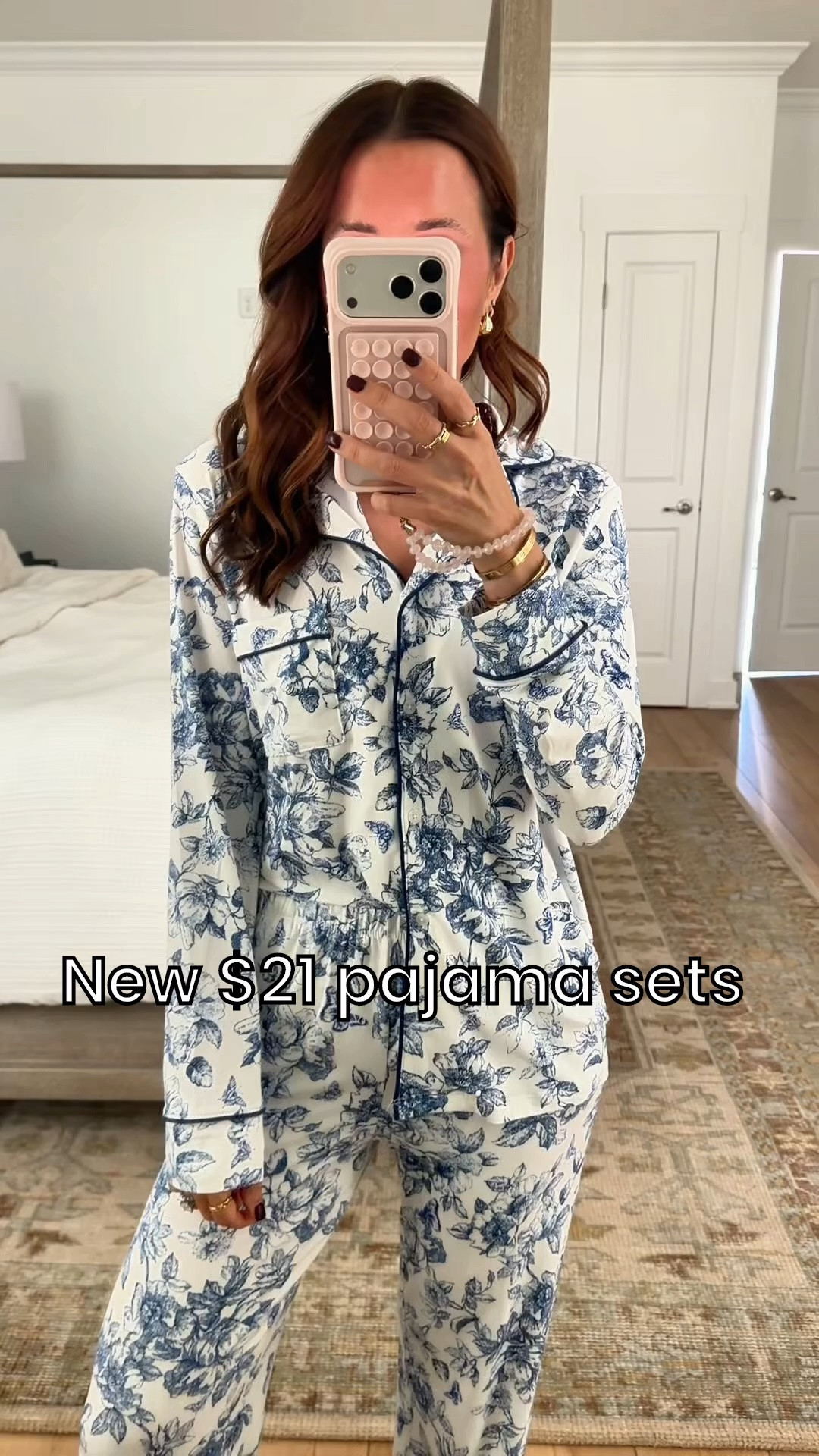New $21 matching pajama sets in XS. Stretchy waist with pockets. Functional buttons. These remind me of my Nordy jams and actually hold up in the wash! These make a great gift for her! Floral pajama sets.

#LTKgrwm #LTKootd #LTKmorningroutine