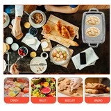 Raindrops Large Rectangular Metal Serving Tray for Home Use - and Stylish 1Pc | Walmart (US)