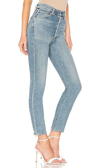 Citizens of Humanity Olivia High Rise Slim Ankle in Backroad | Revolve Clothing (Global)