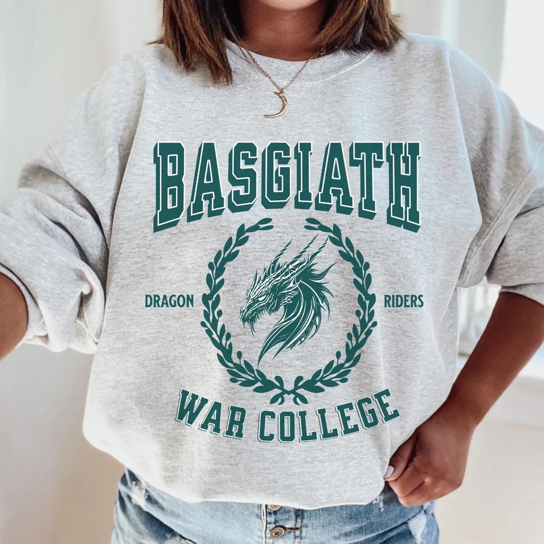 Basgiath War College Sweater, Fourth Wing, Dragon Rider, Violet Sorrengail, Xaden Riorson, Fantas... | Etsy (US)
