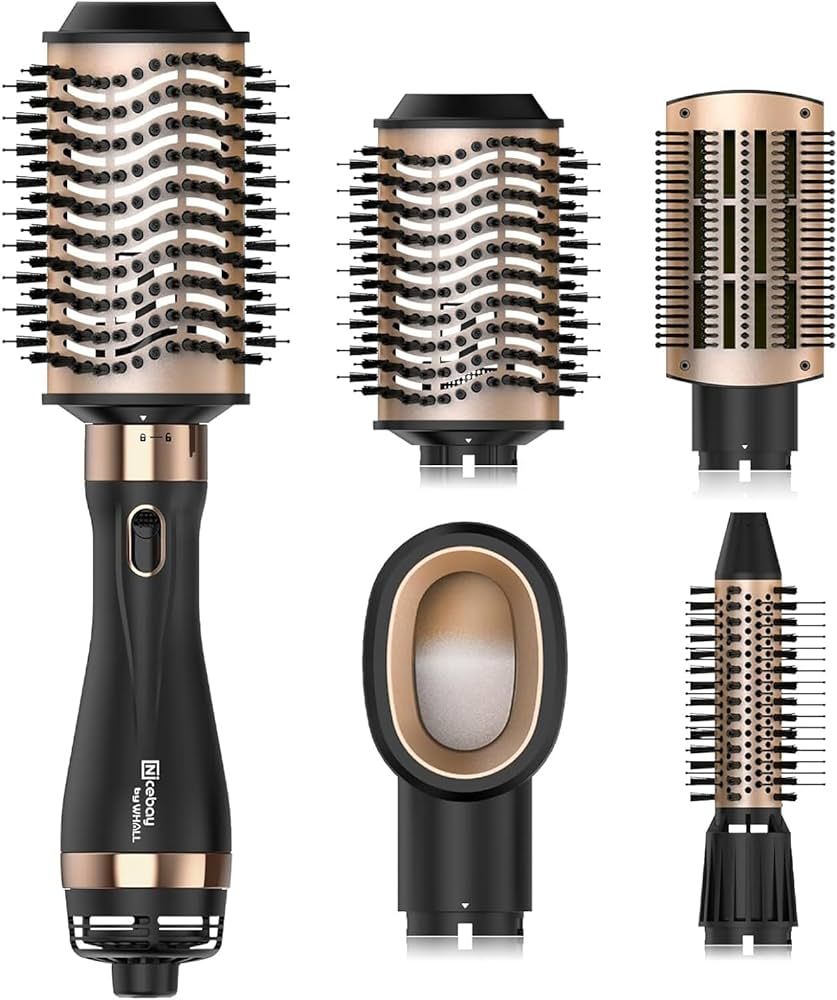 Nicebay® Hair Dryer Brush Blow Dryer Brush in One, Hot Air Brush Set for Straightening/Drying/Cu... | Amazon (US)