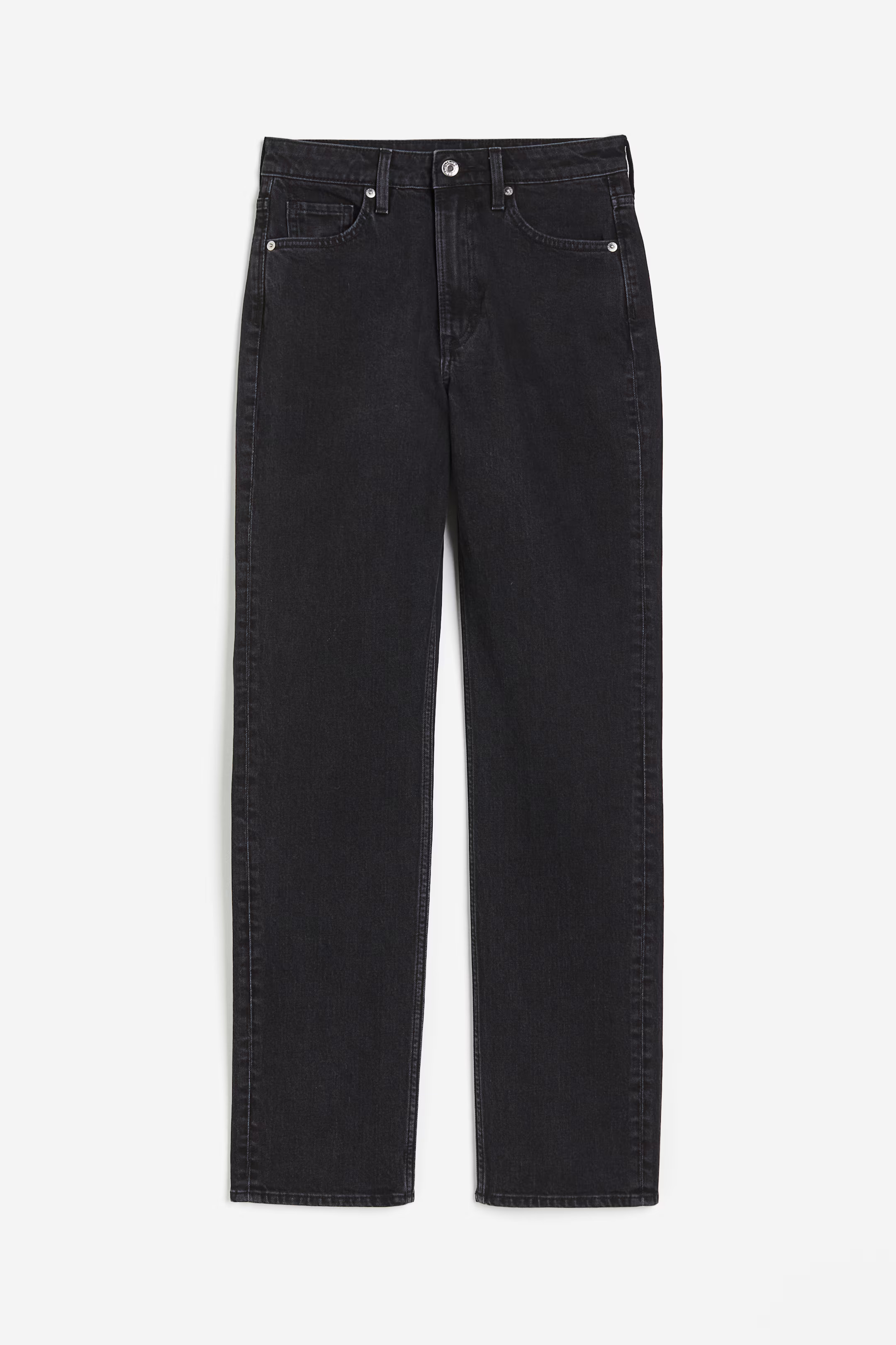High Rise Slim Straight Leg Jeans | H&M (US + CA)