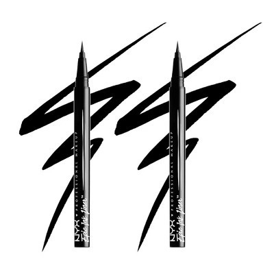 NYX PROFESSIONAL MAKEUP Epic Ink Liner (01 Black) Waterproof Liquid Eyeliner | Epic Pigmente | Cruelty Free Cosmetics (PACK OF 2) | Target